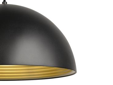 Preview: FORCHINI M 40 TRACK, 1~ Pendelleuchte, E27, Pendellänge 150 cm, Adapter silbergrau, 1x max. 40 W, matt schwarz / matt gold