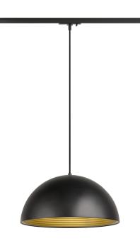 FORCHINI M 40 TRACK, 1~ Pendelleuchte, E27, Pendellänge 150 cm, Adapter schwarz, 1x max. 40 W, matt schwarz / matt gold