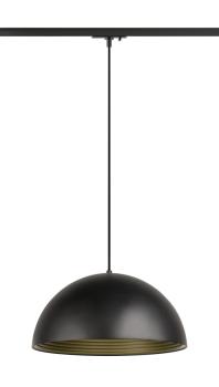 Preview: FORCHINI M 40 TRACK, 1~ Pendelleuchte, E27, Pendellänge 150 cm, Adapter schwarz, 1x max. 40 W, matt schwarz / matt gold