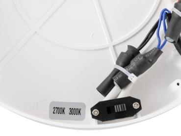 Preview: ONE, Wand- und Deckenaufbauleuchte, rund, 2700/3000 K, 23 W, PHASE, 130°, weiß