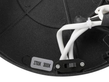 Preview: ONE, Wand- und Deckenaufbauleuchte, rund, 2700/3000 K, 23 W, PHASE, 130°, schwarz