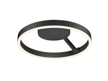 ONE, Wand- und Deckenaufbauleuchte, rund, 2700/3000 K, 14 W, DALI, Touch, 130°, schwarz