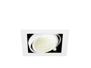 KADUX, Deckeneinbauleuchte, single, 4000 K, DALI 2, Touch, 30°, weiß