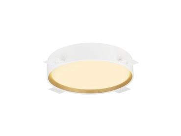 Preview: DECONA 30, Deckenaufbauleuchte, rund, 2700/3000 K, 18 W, PHASE, weiß / gold