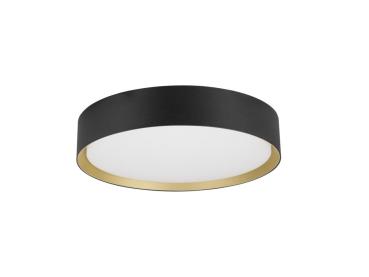 DECONA 30, Deckenaufbauleuchte, rund, 2700/3000 K, 18 W, PHASE, schwarz / gold