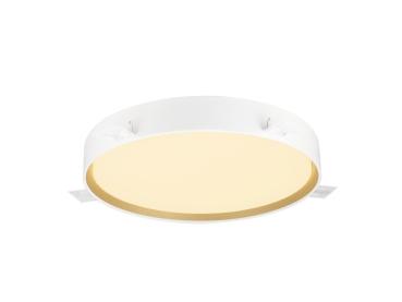 Preview: DECONA 42, Deckenaufbauleuchte, rund, 2700/3000 K, 23 W, PHASE, weiß / gold