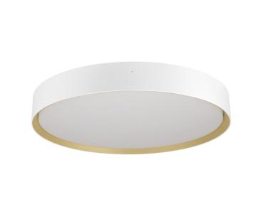 DECONA 42, Deckenaufbauleuchte, rund, 2700/3000 K, 23 W, PHASE, weiß / gold