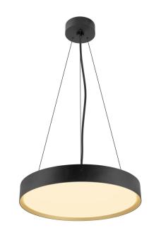 Preview: DECONA 42, Deckenaufbauleuchte, rund, 2700/3000 K, 23 W, PHASE, schwarz / gold