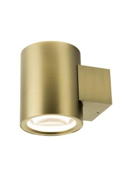 OCULUS, Wandaufbauleuchte, rund, 2000-3000 K, 15 W, Dim-to-Warm, PHASE, 100°, messing