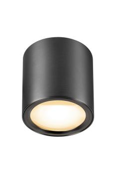 Preview: OCULUS, Deckenaufbauleuchte, rund, 2000-3000 K, 11 W, Dim-to-Warm, PHASE, 100°, dunkel bronze