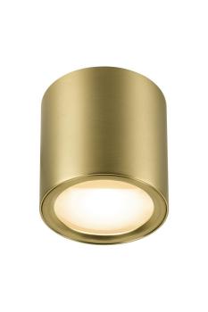 Preview: OCULUS, Deckenaufbauleuchte, rund, 2000-3000 K, 11 W, Dim-to-Warm, PHASE, 100°, messing