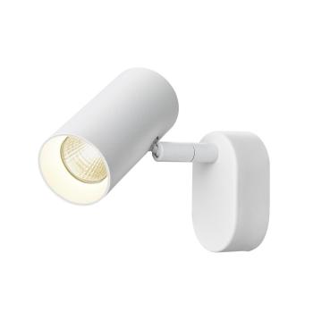 NOBLO®, Wand- und Deckenaufbauleuchte, single, rund, 2000-3000 K, 8 W, Dim-to-Warm, PHASE, 36°, weiß
