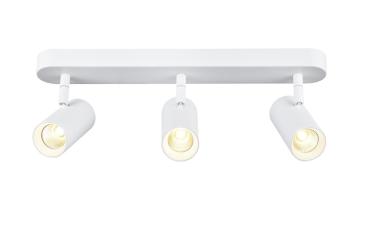 Preview: NOBLO®, Wand- und Deckenaufbauleuchte, triple, rund, 2000-3000 K, 22 W, Dim-to-Warm, PHASE, 36°, weiß