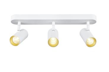 Preview: NOBLO®, Wand- und Deckenaufbauleuchte, triple, rund, 2000-3000 K, 22 W, Dim-to-Warm, PHASE, 36°, weiß