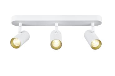 NOBLO®, Wand- und Deckenaufbauleuchte, triple, rund, 2000-3000 K, 22 W, Dim-to-Warm, PHASE, 36°, weiß