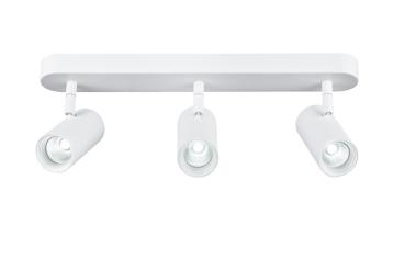 NOBLO®, Wand- und Deckenaufbauleuchte, triple, rund, 2000-3000 K, 22 W, Dim-to-Warm, PHASE, 36°, weiß