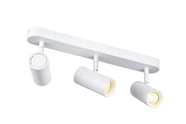 Preview: NOBLO®, Wand- und Deckenaufbauleuchte, triple, rund, 3000 K, 19 W, PHASE, 32°, weiß