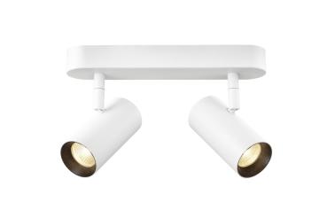 Preview: NOBLO®, Wand- und Deckenaufbauleuchte, double, rund, 2700 K, 12 W, PHASE, 32°, weiß