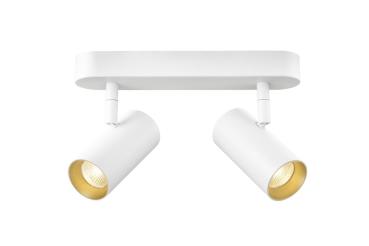 Preview: NOBLO®, Wand- und Deckenaufbauleuchte, double, rund, 2700 K, 12 W, PHASE, 32°, weiß