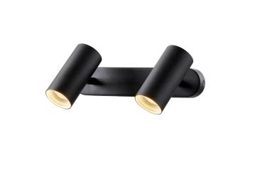 NOBLO®, Wand- und Deckenaufbauleuchte, double, rund, 2700 K, 12 W, PHASE, 32°, schwarz