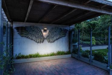 Preview: ORDI II, WL, Wandaufbauleuchte, eckig, 2200/3000 K, IP65, schwarz