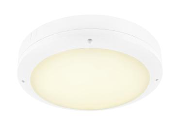 OUTDOOR BULKHEAD V 360, 20W 830/840/856 IP65 IK10 weiß