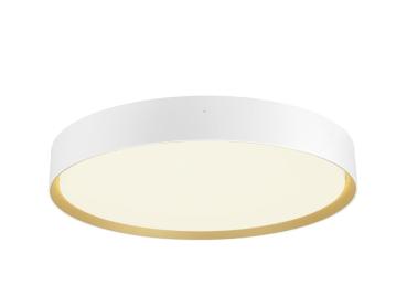 Preview: DECONA 42, CL, PHASE, Deckenaufbauleuchte, rund, 3000/4000K, 23 W, weiß / gold