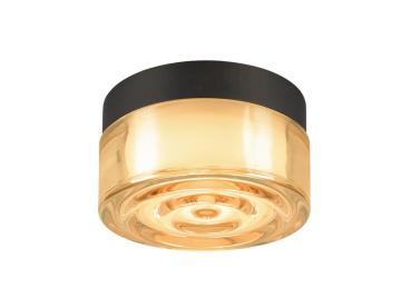 Preview: CYFT WAVE, Wand- und Deckenaufbauleuchte, 2700/3000/4000 K, 6,5 W, PHASE, schwarz / amber