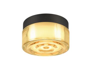 CYFT WAVE, Wand- und Deckenaufbauleuchte, 2700/3000/4000 K, 6,5 W, PHASE, schwarz / amber