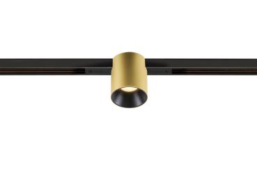 FIX-IT!, 48V, DALI, rund, Standard track, Spot, 3000K, 6.6 W, 36°, gold / schwarz