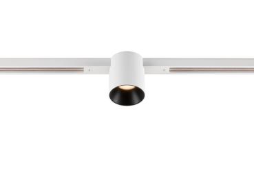 Preview: FIX-IT!, 48V, DALI, rund, Standard track, Spot, 2000-3000K, 7.4 W, 36°, weiß / schwarz