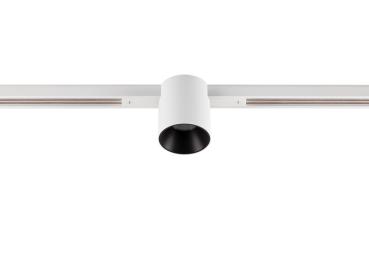 Preview: FIX-IT!, 48V, DALI, rund, Standard track, Spot, 2000-3000K, 7.4 W, 36°, weiß / schwarz