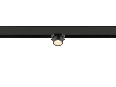 Preview: FIX-IT!, 48V, DALI, rund, Surface mounted track, Spot, 2700K, 6.6 W, 36°, bronze / schwarz