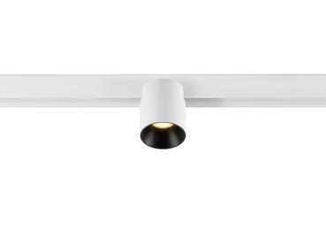 FIX-IT!, 48V, DALI, rund, Surface mounted track, Spot, 2000-3000K, 7.4 W, 36°, weiß / schwarz