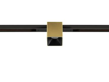 Preview: FIX-IT!, 48V, DALI, eckig, Standard track, Spot, 2700K, 6.6 W, 36°, gold / schwarz