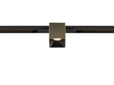 FIX-IT!, 48V, DALI, eckig, Standard track, Spot, 2700K, 6.6 W, 36°, bronze / schwarz