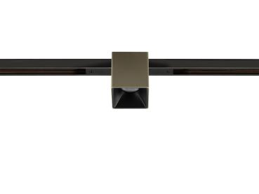 Preview: FIX-IT!, 48V, DALI, eckig, Standard track, Spot, 2700K, 6.6 W, 36°, bronze / schwarz