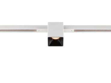 Preview: FIX-IT!, 48V, DALI, eckig, Standard track, Spot, 2000-3000K, 7.4 W, 36°, weiß / schwarz