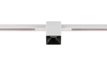 Preview: FIX-IT!, 48V, DALI, eckig, Standard track, Spot, 2000-3000K, 7.4 W, 36°, weiß / schwarz