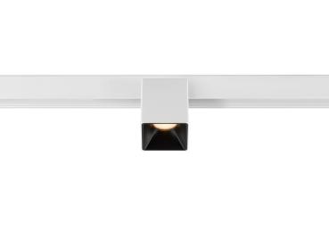 FIX-IT!, 48V, DALI, eckig, Surface mounted track, Spot, 2700K, 6.6 W, 36°, weiß / schwarz
