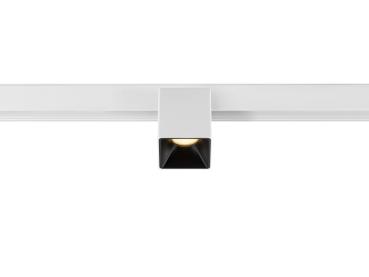 FIX-IT!, 48V, DALI, eckig, Surface mounted track, Spot, 2000-3000 K, 7.4 W, 36°, weiß / schwarz
