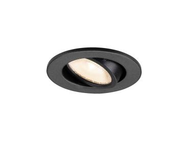 NEW TRIA® 45, DL, rund, Deckeneinbauleuchte, 2700 K, 24°, schwarz