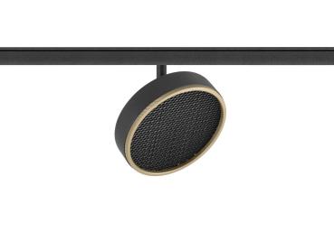 Preview: GRIP! FLAT, 48V Spot, DALI, rund, 2700/3000 K, 14.5 W, schwarz / gold