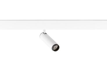 GRIP! S, 48V Spot, deep & recessed track, zylindrisch, 2000-3000K, 9.8 Watt, DALI, Dim-to-Warm, 29°, weiß / schwarz