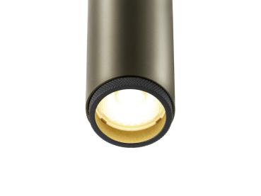 Preview: GRIP! S, Deckenaufbauleuchte, single, PHASE, 3000 K, 11 W, 29°, bronze / schwarz