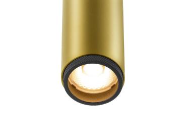 Preview: GRIP! S, Deckenaufbauleuchte, single, PHASE, 2700 K, 11 W, 29°, gold / schwarz