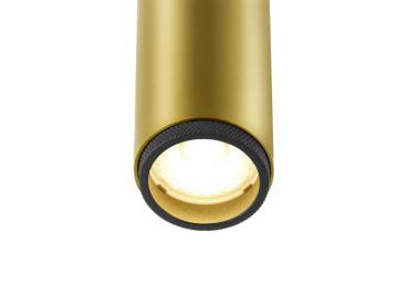 Preview: GRIP! S, Deckenaufbauleuchte, single, PHASE, 3000 K, 11 W, 29°, gold / schwarz