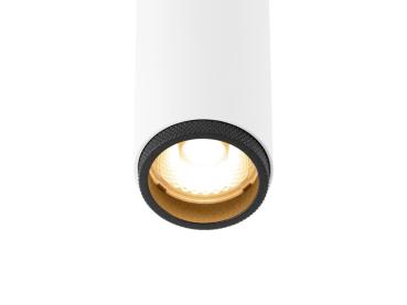 Preview: GRIP! S, Deckenaufbauleuchte, double, PHASE, 2700 K, 21 W, 29°, weiß / schwarz