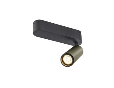 GRIP! M, Deckenaufbauleuchte, single, PHASE, 3000 K, 14 W, 42°, bronze / schwarz