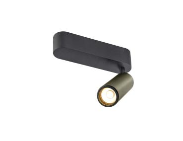 Preview: GRIP! M, Deckenaufbauleuchte, single, PHASE, 3000 K, 14 W, 42°, bronze / schwarz